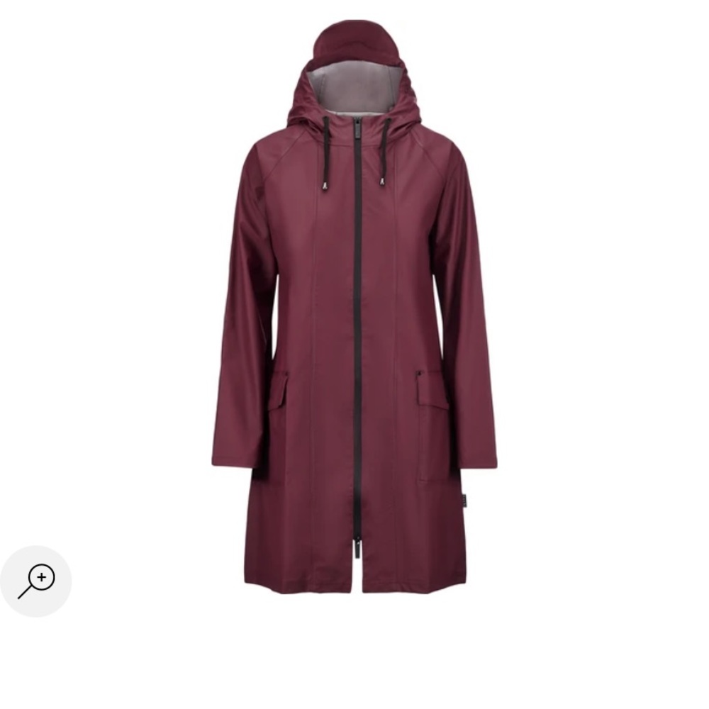 RAINS unisex A-raincoat in BLACK